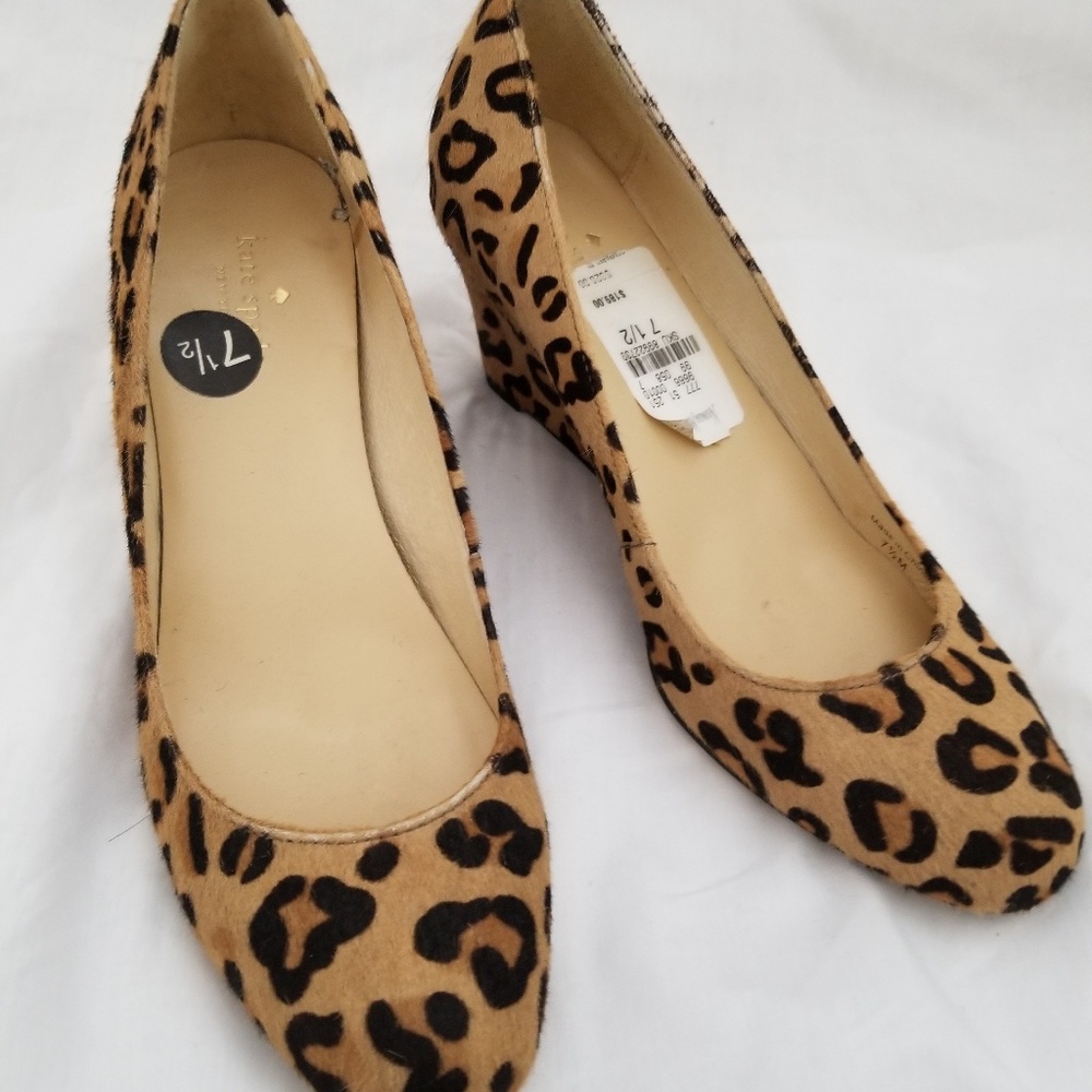 Perfect for Fall Kate Spade calf leather Wedges